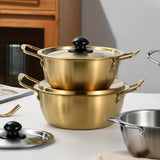 1pc Stainless Steel Pot: Perfect For Soup, Ramen, Instant Noodles And Hot Pots, Cookware, Kitchenware, Kitchen Supplies