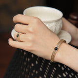 Women's Fashion Simple Agate Braided String