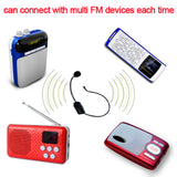 FM Wireless Microphone Headset Megaphone Radio Mic for Loudspeaker