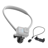 Neck Necklace Mount for GoPro 12/11/10/9/8/7 Insta360 DJI Osmo Chest Holder Phone Clip Magnetic Strap&Adapter