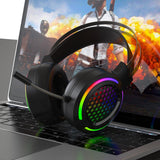 X2 RGB Game Luminous Earphone Wired USB Computer Network Class Head-Mounted Headset