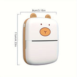 Mini Pocket Printer, Wireless Thermal Printer For Photos Receipts Notes Memo Label Portable Inkless Gift Printer For Phone