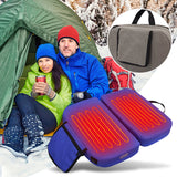 Electric Heated Waterproof Folding Heating Chair Pad Outdoor Camping Seat Cushion for Park Stadium Car Travel