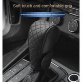 Handle Knob Decor Wear-resistant Shift PU Leather Non-Slip Protective Cover Universal Car Interior Accessories