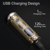 RESUXI JM-2023 Electric Razor Clipper for Bald Men Grooming Kit Cordless Waterproof Nose Hair Beard Trimmer Clippers