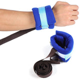 Patients Limbs Restraint Strap Wrist Ankle Fixation Belt Binding Band Blue Size For Home Health Care(Blue Average Size)