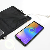 14W Solar Charging Panel Outdoor Mobile Phone Charger Backpacking Emergency Carrying Travel Sunlight Plate with Hoo