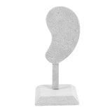 Fashion Stand Multi-Color Microfiber Earring Holder Ear Clip Stud Jewelry Display Organizer Stand-Gray