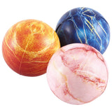 12 Piece Foam Sponge Marble Bouncy Balls 5Cm PU Children's Venting Stress Relief Toys