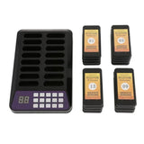 220V Restaurant Buzzer Pager Wireless Paging Guest Calg System for Cafe Dessert Shop Church Truck Court,Vibrate+Ring+Flash