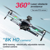 RG101 Pro Drone 2-axis Gimbal 360° Obstacle Avoidance HD Dual Camera Aerial Photography Brushless GPS Foldable Return Quadcopter
