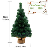 Mini 40CM/50CM Christmas Artificial Tree Festival Supplies DIY Ornaments for Home Party Bar Dropship