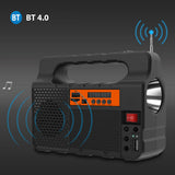 Portable Generator - With Solar Panel, Radio, BT Speaker, Phone Charger, Flashlight, Power Station, Built-in 3600mAh Rechargeable