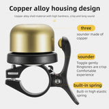 ESLNF Classical Stainless Bike Loud Horn Cycg Handlebar Bell Portable Alarm Safety Bicycle Accessories