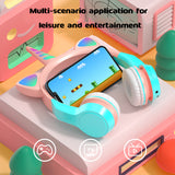 Unicorns Bluetooth 5.0 Headphone With Microphone RGB Light Earphone Girl Gifts Children for Computer Gaming Wireless Headset