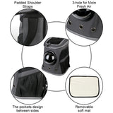 Large Capacity Space Capsule Pet Carrier Bag Cat Shoulder Backpack Premium Canvas Outdoor Travel Pet Transport Bag Breathable