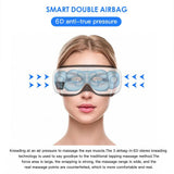 6D Eye Massager Compression Acupressure Eye Care Device Wrinkle Fatigue Relieve Vibration Massage Hot Compress Therapy Glasses