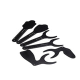 6Pcs Dental Photo Contrast Background Board Autoclavable Oral Cheek Plate Intraoral Photographic Mirror Palatal Black Contraster