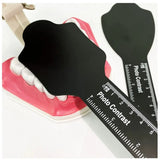 6Pcs Dental Photo Contrast Background Board Autoclavable Oral Cheek Plate Intraoral Photographic Mirror Palatal Black Contraster