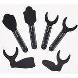 6Pcs Dental Photo Contrast Background Board Autoclavable Oral Cheek Plate Intraoral Photographic Mirror Palatal Black Contraster