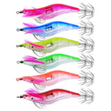 6Pcs/Set Electronic Flashing LED Fishing Lure in Water Tackle Tool Minnow Luminous Squid Jig Shrimp Bait Night Fishing Lure
