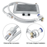 Motorcycle Oil Cooler Coog Radiator Kit 125Ml Aluminum Sier for Honda CB CG Engine