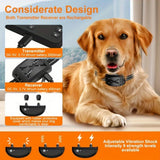 2 IN 1 Wireless Dog Fence & Electric Shocker Training Collar Remote With Adjustable Beep Vibration Shock Rechargeable
