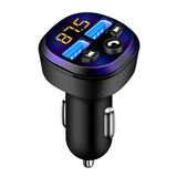 Wireless Bluetooth 5.0 Car MP3 Player Handsfree FM Transmitter Audio Dual USB Fast Charger Support  U Disk Play