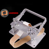 Stainless DIY Strips Belt Manual Cowhide Leather Splitter hine Cutting Peeler Roller Tool