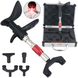 Portable Massage Gun with 4 Heads - Chiropractic Adjusting Tools, Correction Spinal Massager. 10 Levels for Body Relaxation and Spine Care.