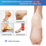 1 Pair Adjustable Silicone Protector Socks Anti Foot Crack Heel Sticker Portable