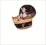 Design Instant Noodle Dog Round Closed Cat Litter Cute Shiba Inu Pet Supplies
