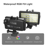 Andoer SL-20 Waterproof RGB Fill LED Video Light - 8 Modes, CRI95, Dimmable, 40M for Diving & Snorkeling Underwater