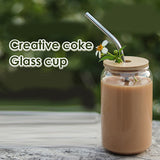 Nordic Simple Transparent Glass Cup Coffee Wine Milk Beer Cola Juice Cold Drink Set Handmade Cans Durable