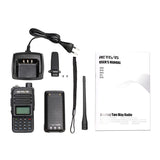RETEVIS black RT85 analog walkie talkie [European version/UV dual band/5W] 200 channel FM radio