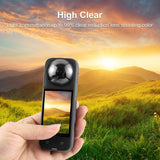 Panoramic Camera Guards Protective Cover Transparent Lens Cap Replacement for Insta360 X4 Accessories