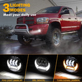 1 Pair LED Car Front Bumper Driving Fog Lights for 2002 - 2008 Dodge Ram 1500 & 2003 - 2009 Dodge Ram 2500/3500.