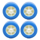 3in Wide Marine Ribbed Wobble Roller 108x75x19mm Blue PP High Temp Resistant for Boat Yacht Trailer