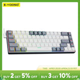 E-YOOSO Z686 RGB USB 60% Mini Slim Mechanical Gaming Wired Keyboard Red Switch 68 Keys Russian Brazilian Portuguese for Compute