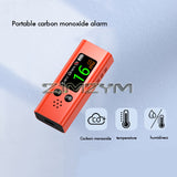 3 In1 Carbon Monoxide Portable Aluminum Alloy Accurate Rechargeable Travel CO Temp/Humidity Detector with Loud Alarm