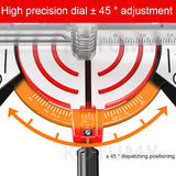 Multifunctional Electric Aluminum Sawing hine 45 Degree Cutting Miter Saw Household Woodworking Power Tool 220V 1800W