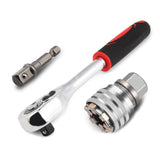 3PCS Socket Hand Drill Socket Wrench Set Heightening Multifunctional Socket Wrench Universal Socket Set