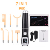 Apparatus Electrotherapy Wand Glass High Frequency Facial Machine Face Massager Neon Remove Wrinkles Acne Tool Hair Skin Care