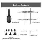Lens Sucker Spanner Kit, IC Pick-Up Vacuum Pen with 7 Interchangeable Suction Cups and Curved Tips