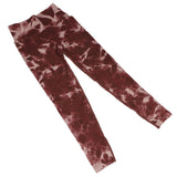 Butt Lift Yoga Pants Soft Tie Dye Seamless Workout Leggings for Women for Cycling