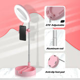 Circle Fill Light Dimmable Round Lamp 6" LED Selfie Ring Light Tripod Trepied Makeup Photography RingLight Phone Stand Holder
