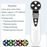 Multifunctional Ems Microcurret Facial Face Beauty Instrument Led Photon Rf Radio Frequency Home Use Skin Tightening Machine