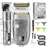RESUXI 961/962 Oil Head Carving Trimmer Men's Vintage Bald Hair Clipper Suit Multi-function Electric Shaver Grooming Kit