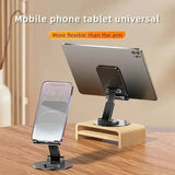 New 360° Rotating Aluminum Holder Desktop Flat Live Mobile Phone Net Class Multifunctional Foldable Bracket