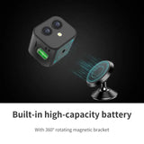 Mini WiFi IP Camera HD 4K Wireless Security Surveillance Micro Dual Cam Night Vision Smart Home Sports Monitor Built-in Battery